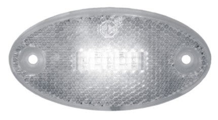 Marker Lamp White ECE with Reflector 3 LED Multi-volt