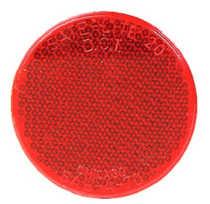Reflector Red 60mm Adhesive Mount 2 Pack
