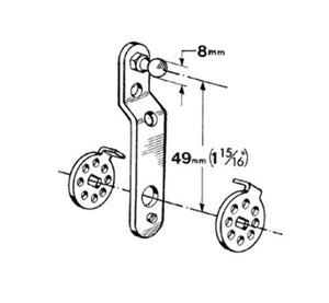 Lever Universal R-L/H Cranked 8mm